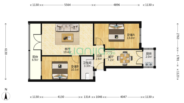 迎春小区西区二手房实景图