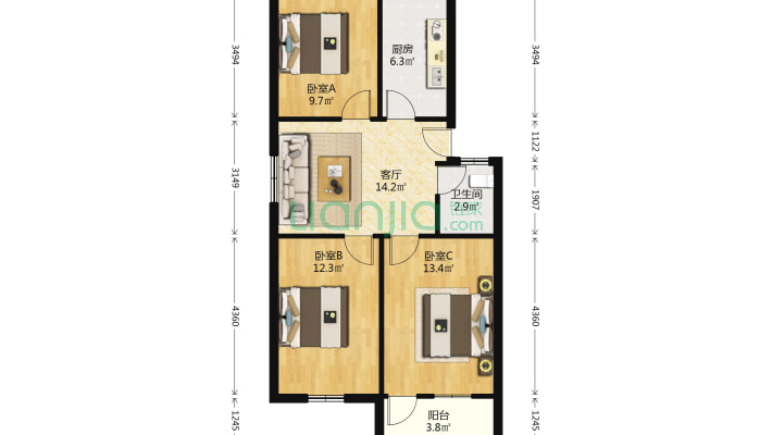 华光路六十九号院二手房实景图