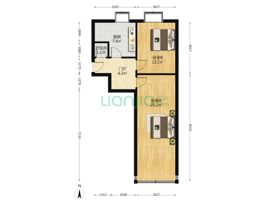 玉函路17号 2室0厅1卫 63平方