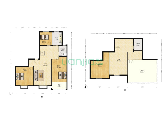 江欣苑 3室1厅2卫 122平方