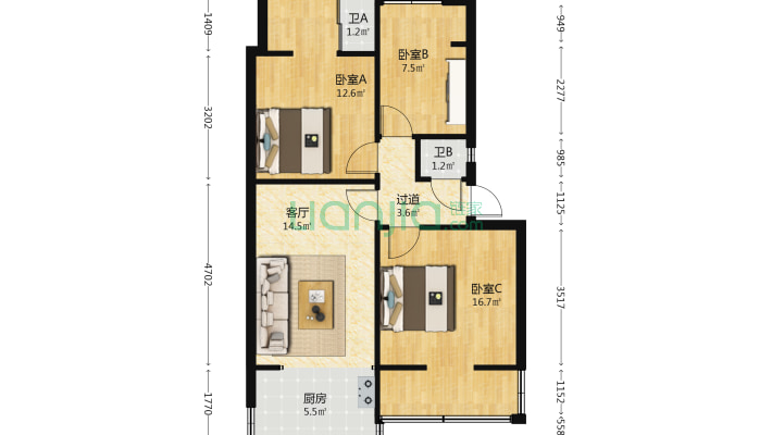茭菱路6号小区二手房实景图