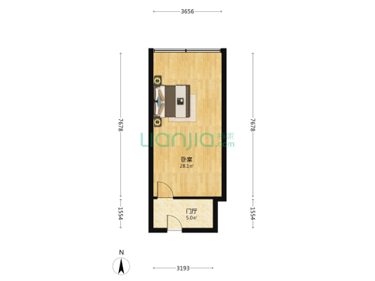阳光泰鼎大厦 1室0厅0卫 61平方