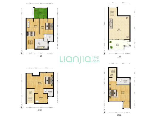 御庭苑A区 4室1厅3卫 178平方