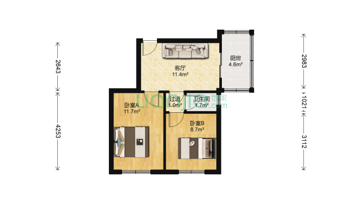 标牌小区二手房实景图