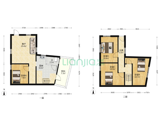 张溪南二巷 4室1厅1卫 84平方