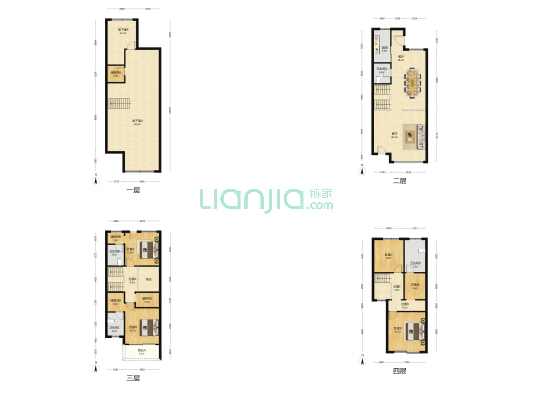 绿地上河院 4室2厅4卫 260平方