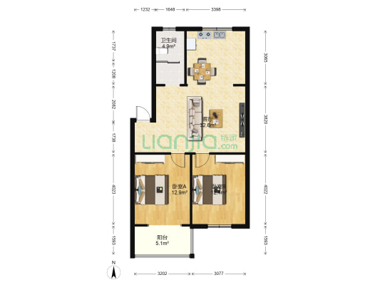 东营小区二村 2室1厅1卫 79平方