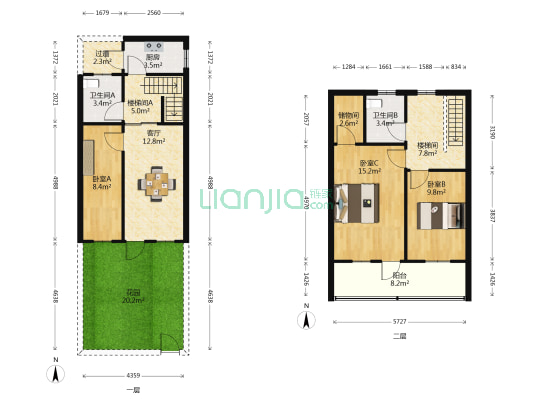 大石头巷 3室1厅2卫 69平方