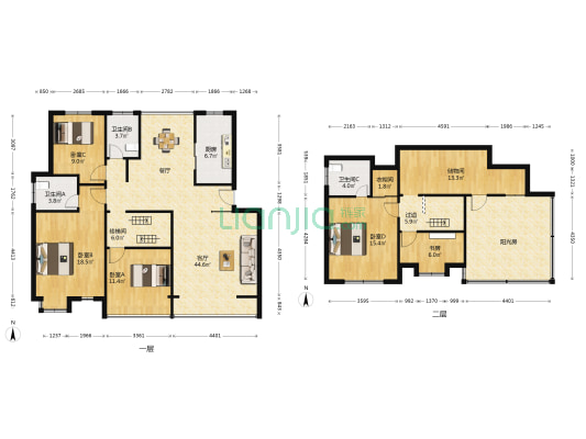 甫澄苑西区 5室1厅3卫 155平方