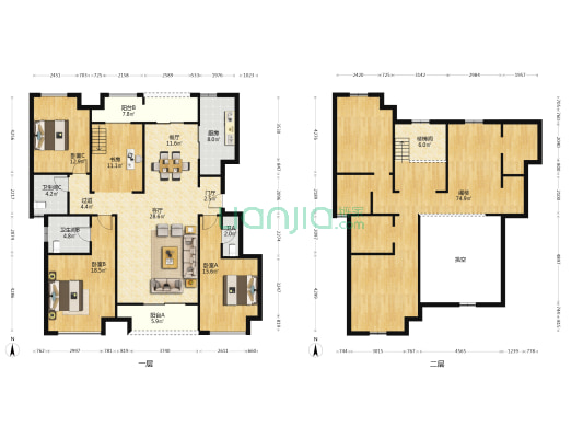 阳光城蔷薇溪谷C3 4室2厅3卫 163平方