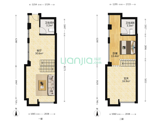 南沙涉外公馆 1室1厅2卫 49平方