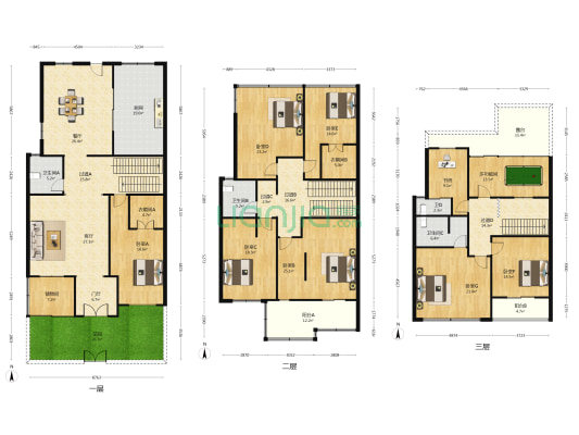 茉织华庄园 9室2厅4卫 322平方
