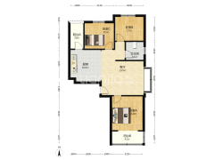 天伦湾馨园 南北通透三居 中高楼层 看房随时-涿州天伦湾馨园户型图