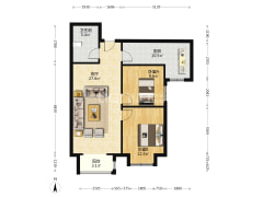 南向格局 楼层好 视野宽阔 适合居住-涿州天筑逸城户型图