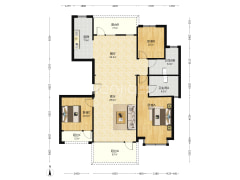 出售凤麟府南北通透三居双卫洋房 楼为好-涿州天伦湾凤麟府户型图