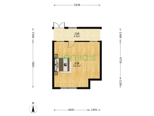绿洲茗都 1室0厅0卫 67平方