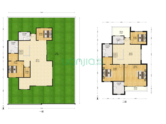 美的城 5室2厅5卫 410平方