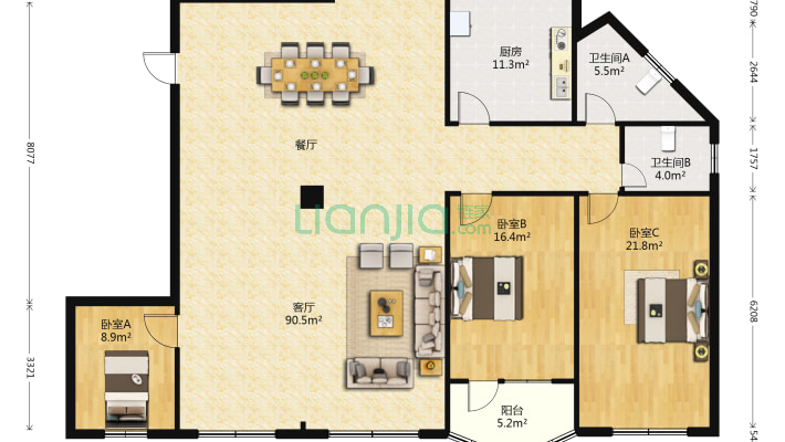 中泰公寓二手房实景图