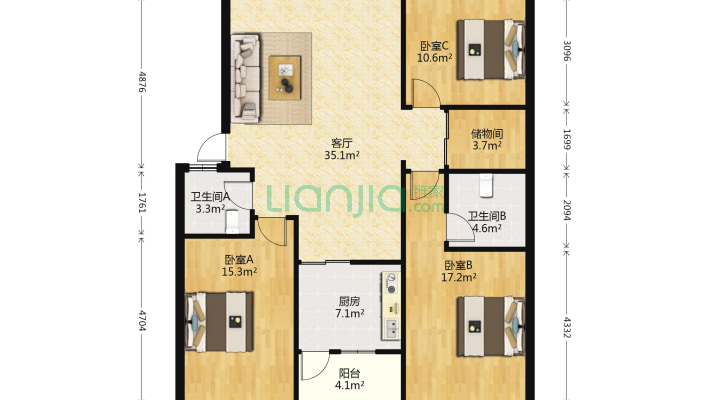 南苑东路二手房实景图