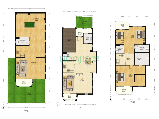 龙湖悠山郡一期 5室1厅5卫 321平方