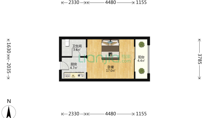 涌鑫公寓二手房实景图