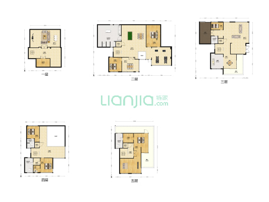 滨江荔园 7室5厅5卫 445平方