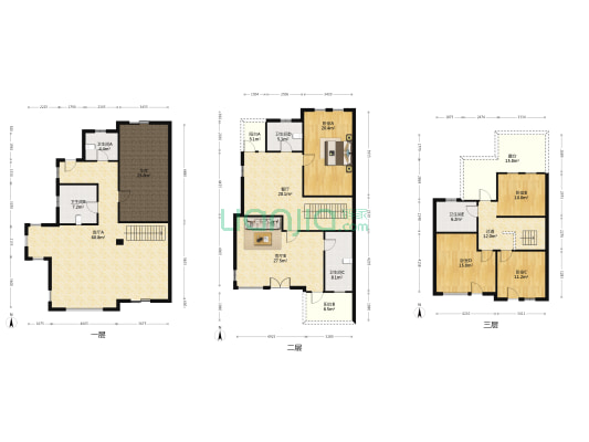 银湖花园 4室3厅5卫 275平方