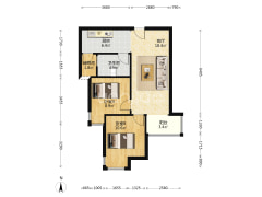 天伦湾嘉园南向小两居，70年大产权两梯四户-涿州天伦湾嘉园户型图