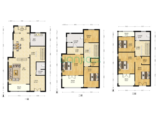 嘉凯城时代城翡翠郡 5室2厅3卫 300平方