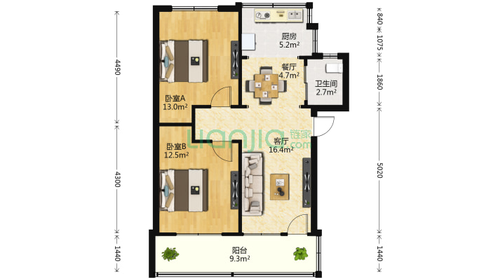 油脂化工厂宿舍二手房实景图