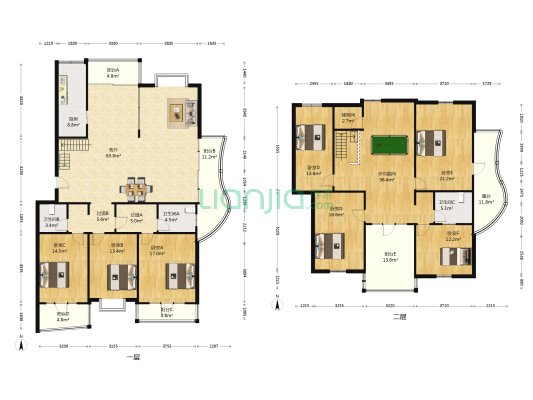 万事兴家园 8室1厅3卫 166平方