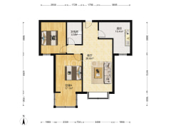 房子采光好，中间楼层，全无遮挡。-涿州水尚仁佳户型图