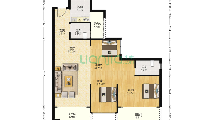 蕴福里锦城二手房实景图