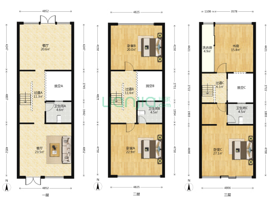 滇池香缇 4室2厅3卫 182平方