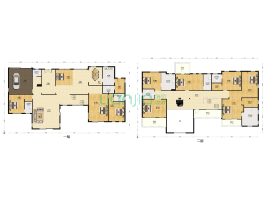 元一高尔夫别墅六期 11室3厅9卫 1100平方