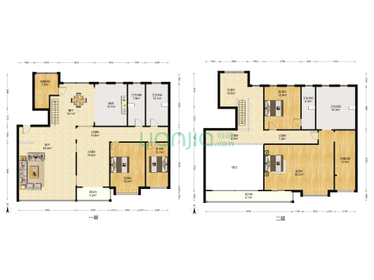时代景苑 4室2厅4卫 386平方