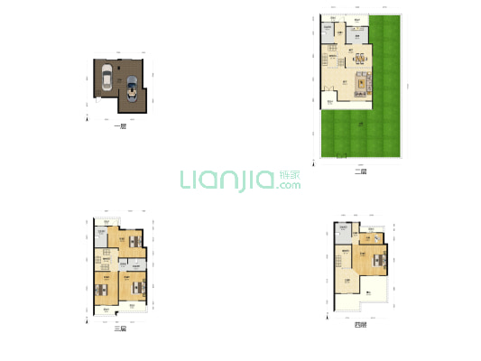 日兴家园 5室2厅5卫 264平方