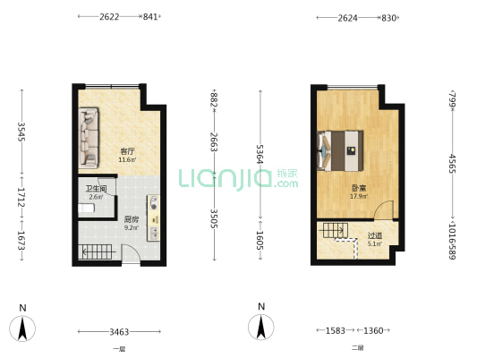 云璟商务中心 1室1厅1卫 38平方