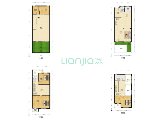 农房恒海国际花园 4室4厅3卫 242平方