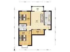 德信公园旁精装未住三居，中高楼层，-涿州翡翠城户型图