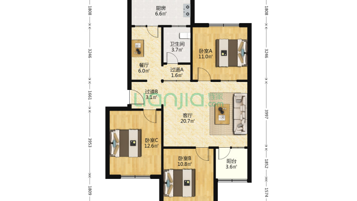 设计院家属院二手房实景图