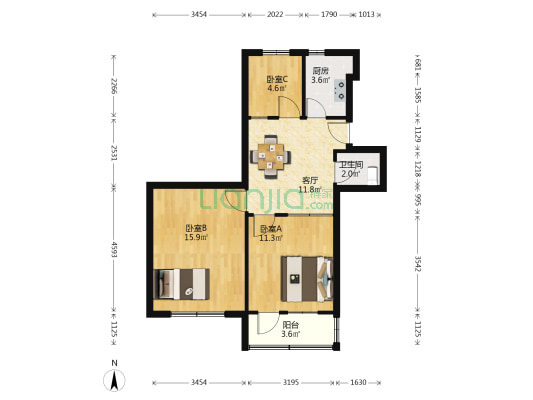 下沙新村 3室1厅1卫 62平方