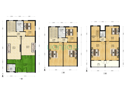 城东新村 7室2厅3卫 248平方