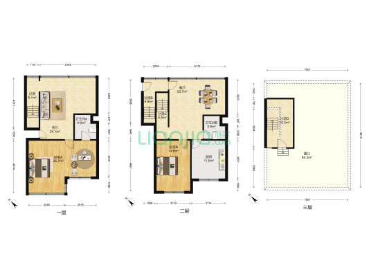 中山南路110号 2室2厅2卫 57平方