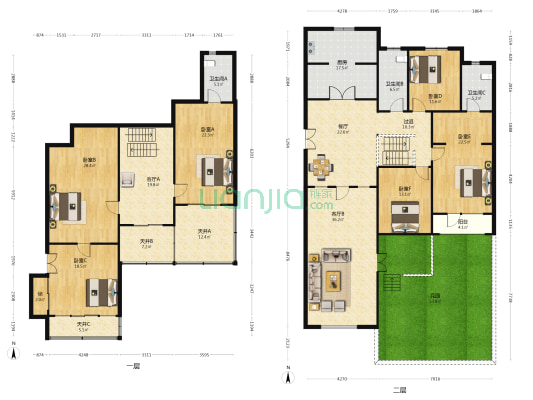 优山美墅(李沧) 6室3厅3卫 323平方