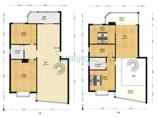 金玉靓苑 5室1厅2卫 232平方