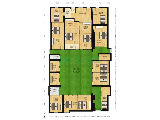 西小栓胡同 14室0厅1卫 228平方