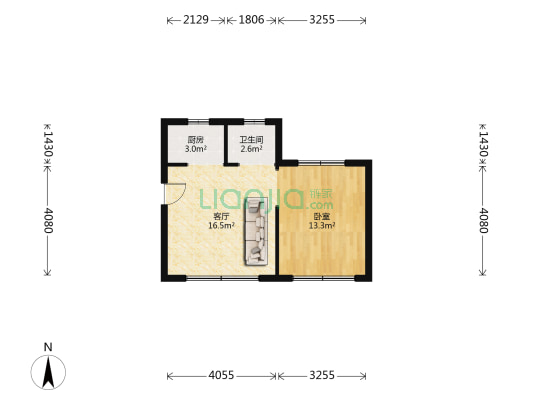 天正小区 1室1厅1卫 118平方
