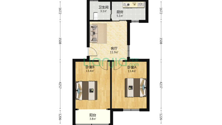 曙光南桥小区二手房实景图