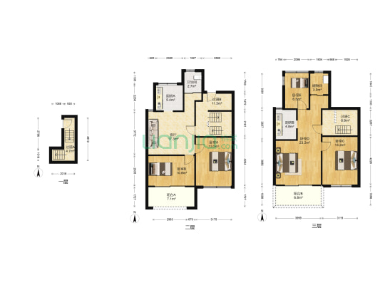 正黄金域世家 5室1厅1卫 141平方